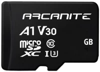 Memory Card Arcanite microSDXC with Adapter A1 UHS-I U3 V30 C10 256 GB