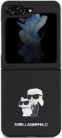 Photos - Case Karl Lagerfeld Saffiano Karl&Choupette Pin for Galaxy Z Flip 5 