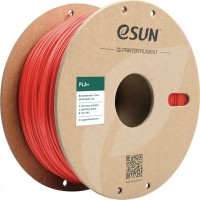 Photos - 3D Printing Material eSUN PLA+ Red 1kg 1 kg  red