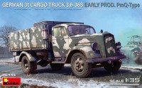 Model Building Kit MiniArt German 3t Cargo Truck 3.6-36s Early Prod. PmQ Type (1:35) 