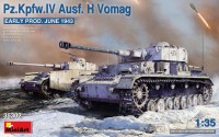 Model Building Kit MiniArt Pz.Kpfw.IV Ausf. H Vomag Early Prod June 1943 (1:35) 