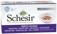 Cat Food Schesir Adult Canned Tuna/Beef 6 pcs 