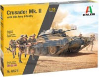 Model Building Kit ITALERI Crusader Mk. II with 8th Army Infantry (1:35) 