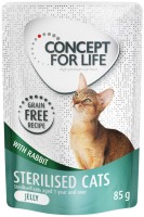 Cat Food Concept for Life Sterilised Jelly Pouch Rabbit 12 pcs 