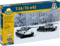 Model Building Kit ITALERI T34/76 M42 Fast Assembly (1:72) 