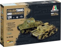 Photos - Model Building Kit ITALERI Italian Tanks and Semoventi (1:56) 