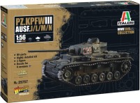 Model Building Kit ITALERI Pz. Kpfw. III Ausf. J/L/M/N (1:56) 25757 