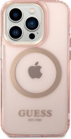 Case GUESS Gold Outline with MagSafe for iPhone 14 Pro Max 