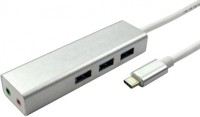 Card Reader / USB Hub Cables Direct USB3C-3PHUB-AUD 