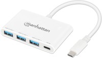 Photos - Card Reader / USB Hub MANHATTAN 3-Port USB 3.0 Type-C Hub with Power Delivery 