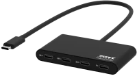 Card Reader / USB Hub Port Designs USB-C to 3-port USB-C + 1 USB-C PD Hub 