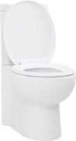 Toilet VidaXL Ceramic Bathroom Corner Toilet 141133 