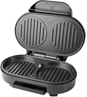 Electric Grill Nedis Hamburger Maker stainless steel