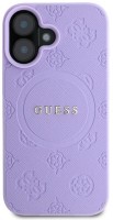 Case GUESS Saffiano Peony Classic Logo with MagSafe for iPhone 16 