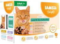 Cat Food IAMS Delights Land&Sea Collection In Gravy  12 pcs