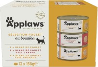 Photos - Cat Food Applaws Adult Canned Chicken Selection in Broth 12 pcs 