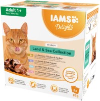 Cat Food IAMS Delights Land&Sea Collection In Gravy  8 pcs