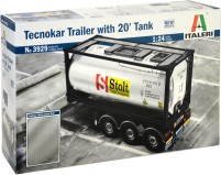 Model Building Kit ITALERI Tecnokar Trailer With 20 Tank (1:24) 