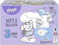 Photos - Nappies Bella Baby Happy Soft & Delicate Midi 3 / 140 pcs 