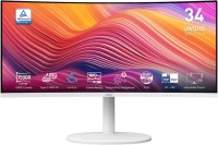 Photos - Monitor MSI Modern MD342CQPW white