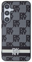 Photos - Case DKNY Leather Checkered Mono Pattern & Printed Stripes for Galaxy S24 