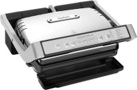 Photos - Electric Grill Tefal OptiGrill Deluxe GC707D stainless steel