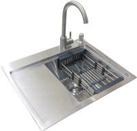 Photos - Kitchen Sink Romzha Caravela 58R A RO41144 580х480 right tap