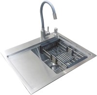 Photos - Kitchen Sink Romzha Caravela 58R C RO41146 580х480 right tap