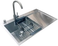 Photos - Kitchen Sink Romzha Caravela 78L A RO41147 780х430 left tap