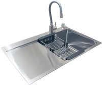 Photos - Kitchen Sink Romzha Caravela 78R C RO41152 780х430 right tap