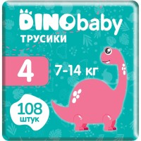 Photos - Nappies Dino Baby Pants 4 / 108 pcs 