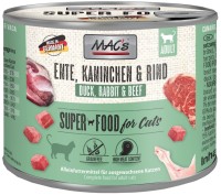 Cat Food MACs Superfoods Adult Duck/Rabbit/Beef 200 g 