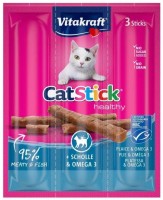 Photos - Cat Food Vitakraft Cat Stick Healthy Flatfish 18 g 