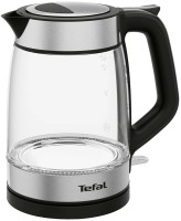 Photos - Electric Kettle Tefal Glass kettle KI 605830 stainless steel