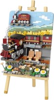 Photos - Construction Toy LOZ Spring Train 1296 