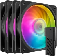 Computer Cooling Cooler Master Mobius 120P ARGB Black 3-pack Fan Kit 