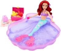 Photos - Doll Disney Swim & Sand Ariel HWB39 