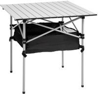 Outdoor Furniture Outsunny Portable Camping Table w/ Mesh Bag & Steel Frame Hiking Furniture Desk 