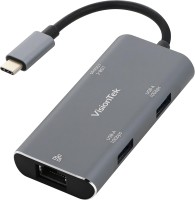 Photos - Card Reader / USB Hub VisionTek USB-C Hub with Ethernet 