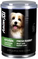 Photos - Dog Food AnimAll Dog Canned Rabbit Meat/Liver 375 g 