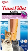 Photos - Cat Food INABA Grilled Tuna Fillet Extra Tender 15 g 