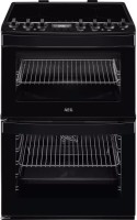 Photos - Cooker AEG CIB6743ACB black