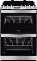 Photos - Cooker AEG CCB6741ACM stainless steel