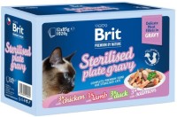 Photos - Cat Food Brit Sterilised Plate Gravy 12 pcs 