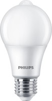 Light Bulb Philips LED Sensor A60 8W 2700K E27 