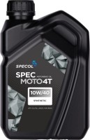 Engine Oil Specol Spec Moto 4T 10W-40 1L 1 L