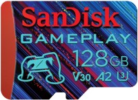 Photos - Memory Card SanDisk GamePlay microSD Card for Mobile and Handheld Console Gaming 128 GB