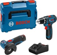 Photos - Power Tool Combo Kit Bosch GSR 12V-15 + GWS 12V-76 Professional 0615990N2U 