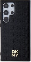 Photos - Case DKNY Leather Pattern Metal Logo MagSafe for Galaxy S24 Ultra 