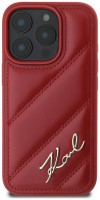 Photos - Case Karl Lagerfeld Quilted Signature for iPhone 16 Pro 